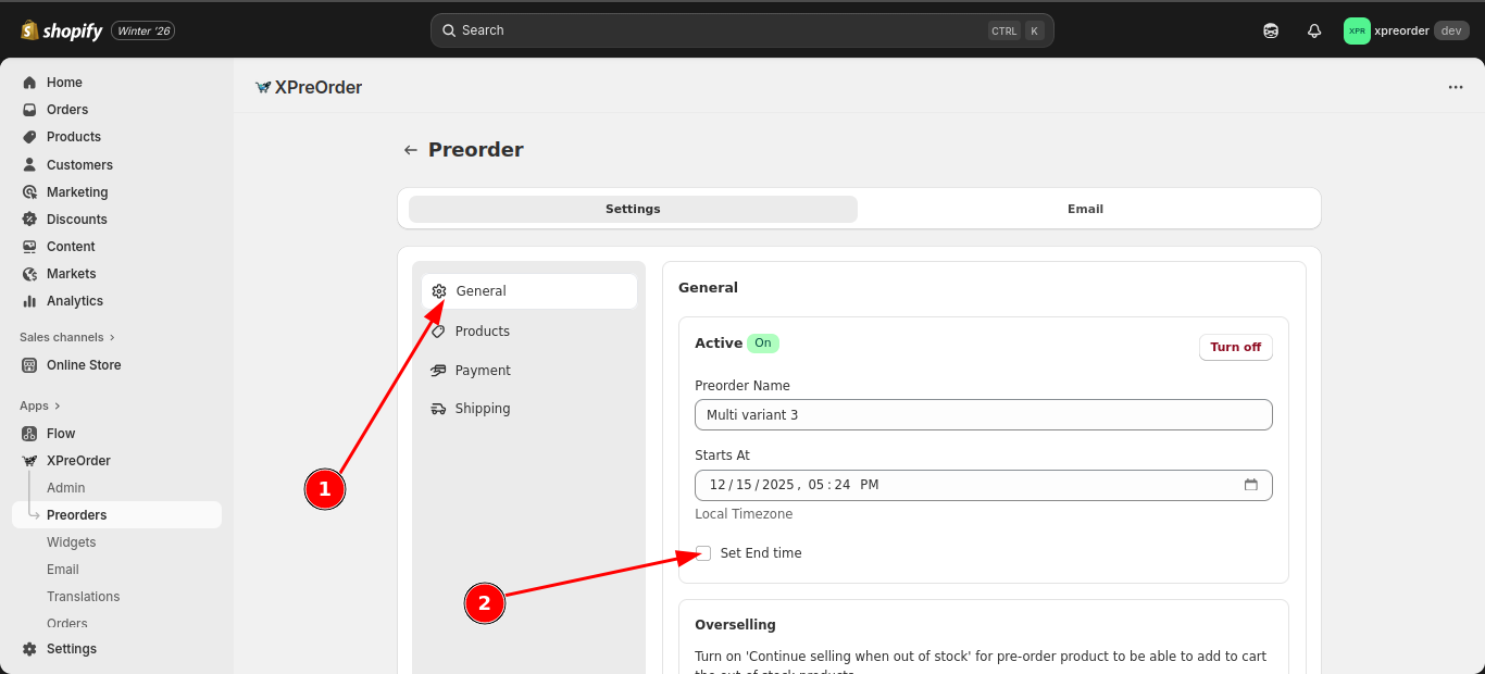 Placeholder - Open XPreOrder App
