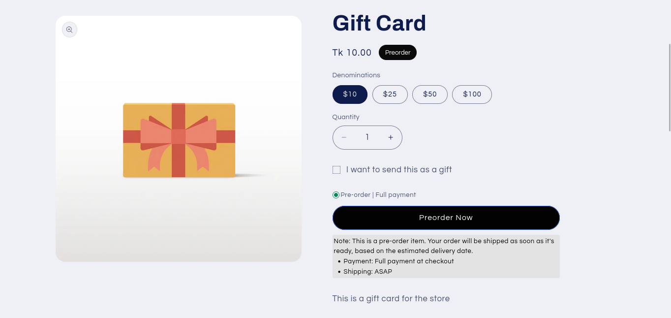 Placeholder - Live Product Page