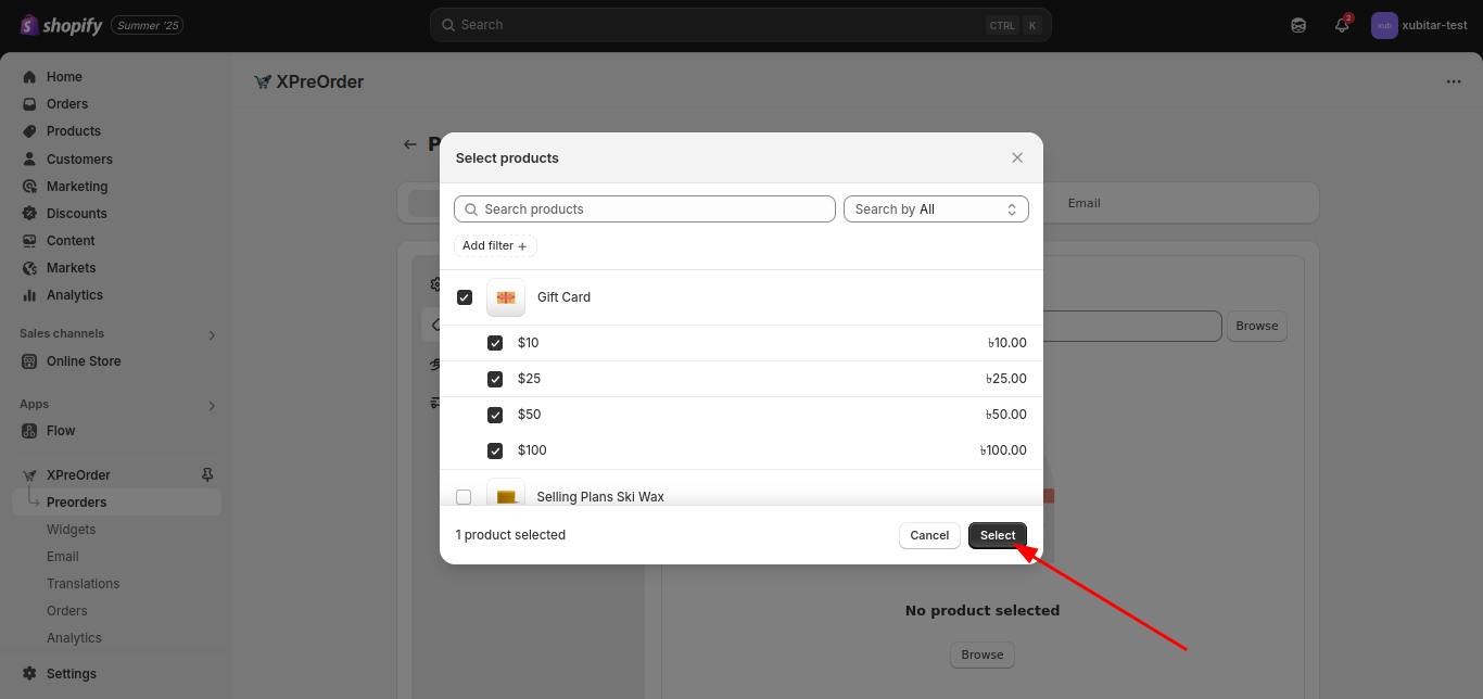 Placeholder - Preorder Settings